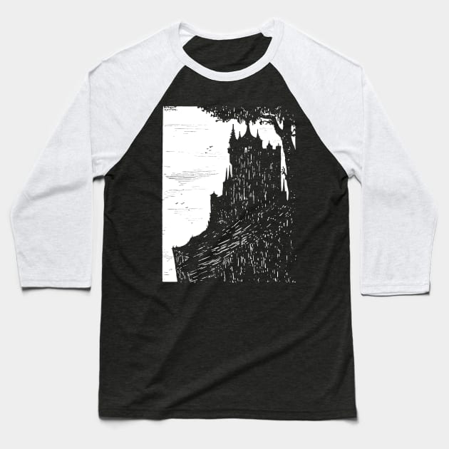 Castle On The Hill Baseball T-Shirt by J. Rufus T-Shirtery